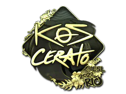 Sticker KSCERATO (Gold) | Rio 2022 - Preço e onde comprar no CS2