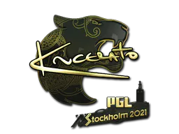 Sticker KSCERATO (Gold) | Stockholm 2021 - Preço e onde comprar no CS2