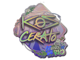 Sticker KSCERATO (Holo) | Rio 2022 - Preço e onde comprar no CS2