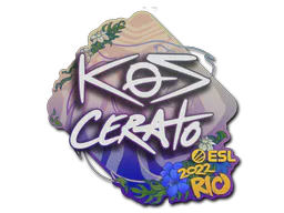 Sticker KSCERATO | Rio 2022 - Preço e onde comprar no CS2