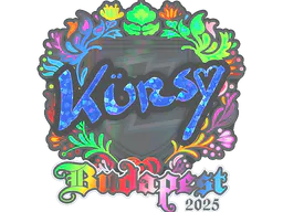 Sticker Kursy (Holo) | Budapest 2025 - Preço e onde comprar no CS2