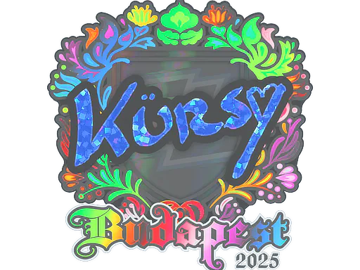 Sticker Kursy (Holo) | Budapest 2025 - Preço e onde comprar no CS2