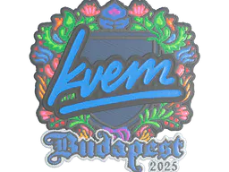 Sticker Kvem (Embroidered) | Budapest 2025 - Preço e onde comprar no CS2