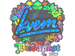 Sticker Kvem (Holo) | Budapest 2025 - Preço e onde comprar no CS2
