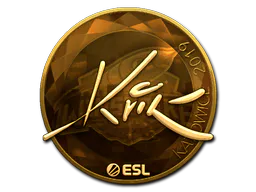 Sticker Kvik (Gold) | Katowice 2019 - Preço e onde comprar no CS2