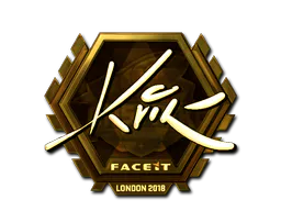 Sticker Kvik (Gold) | London 2018 - Preço e onde comprar no CS2