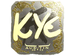 Sticker kye (Gold) | Austin 2025 - Preço e onde comprar no CS2