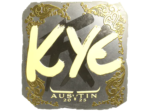 Sticker kye (Gold) | Austin 2025 - Preço e onde comprar no CS2