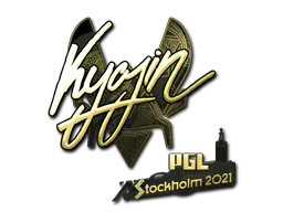 Sticker Kyojin (Gold) | Stockholm 2021 - Preço e onde comprar no CS2