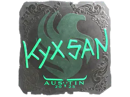 Sticker kyxsan (Foil) | Austin 2025 - Preço e onde comprar no CS2