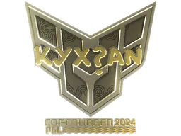 Sticker kyxsan (Gold) | Copenhagen 2024 - Preço e onde comprar no CS2