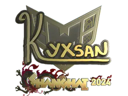Sticker kyxsan (Gold) | Shanghai 2024 - Preço e onde comprar no CS2