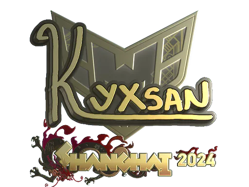 Sticker kyxsan (Gold) | Shanghai 2024 - Preço e onde comprar no CS2