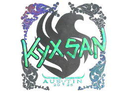 Sticker kyxsan (Holo) | Austin 2025 - Preço e onde comprar no CS2