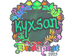 Sticker kyxsan (Holo) | Budapest 2025 - Preço e onde comprar no CS2