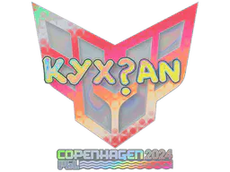 Sticker kyxsan (Holo) | Copenhagen 2024 - Preço e onde comprar no CS2