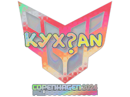 Sticker kyxsan (Holo) | Copenhagen 2024 - Preço e onde comprar no CS2