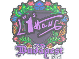 Sticker L1haNg (Embroidered) | Budapest 2025 - Preço e onde comprar no CS2