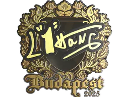 Sticker L1haNg (Gold) | Budapest 2025 - Preço e onde comprar no CS2