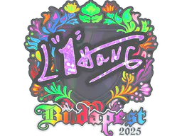 Sticker L1haNg (Holo) | Budapest 2025 - Preço e onde comprar no CS2