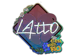 Sticker latto (Glitter) | Rio 2022 - Preço e onde comprar no CS2