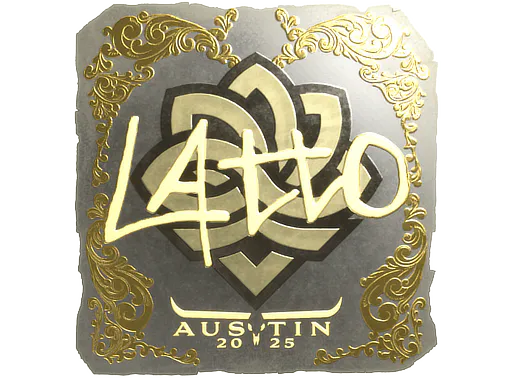 Sticker latto (Gold) | Austin 2025 - Preço e onde comprar no CS2