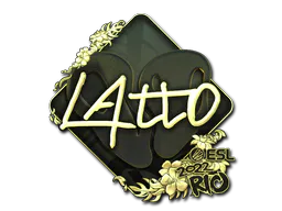 Sticker latto (Gold) | Rio 2022 - Preço e onde comprar no CS2