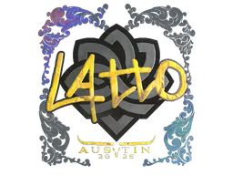 Sticker latto (Holo) | Austin 2025 - Preço e onde comprar no CS2