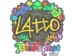 Sticker latto (Holo) | Budapest 2025 - Preço e onde comprar no CS2