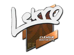 Sticker Lekr0 | Boston 2018 - Preço e onde comprar no CS2