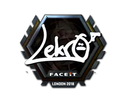 Sticker Lekr0 (Foil) | London 2018 - Preço e onde comprar no CS2