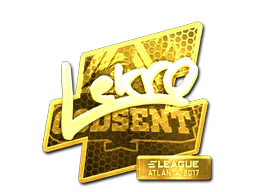 Sticker Lekr0 (Gold) | Atlanta 2017 - Preço e onde comprar no CS2