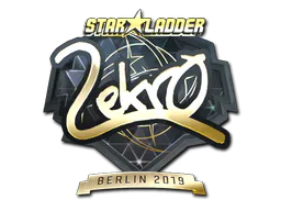 Sticker Lekr0 (Gold) | Berlin 2019 - Preço e onde comprar no CS2
