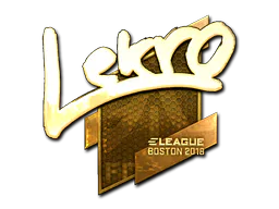 Sticker Lekr0 (Gold) | Boston 2018 - Preço e onde comprar no CS2