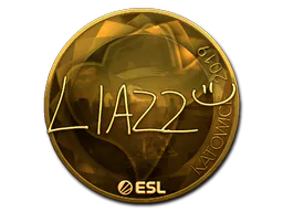 Sticker Liazz (Gold) | Katowice 2019 - Preço e onde comprar no CS2