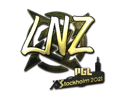 Sticker LNZ (Gold) | Stockholm 2021 - Preço e onde comprar no CS2