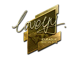 Sticker LoveYY (Gold) | Boston 2018 - Preço e onde comprar no CS2