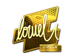 Sticker loWel (Gold) | Atlanta 2017 - Preço e onde comprar no CS2