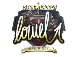Sticker loWel (Gold) | Berlin 2019 - Preço e onde comprar no CS2