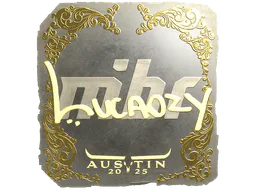 Sticker Lucaozy (Gold) | Austin 2025 - Preço e onde comprar no CS2