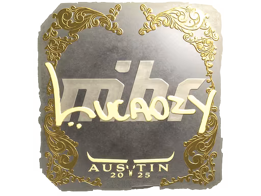 Sticker Lucaozy (Gold) | Austin 2025 - Preço e onde comprar no CS2