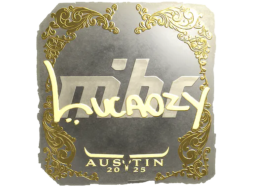 Sticker Lucaozy (Gold) | Austin 2025 - Preço e onde comprar no CS2