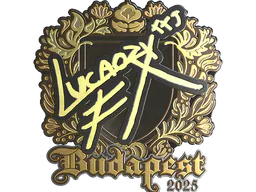 Sticker Lucaozy (Gold) | Budapest 2025 - Preço e onde comprar no CS2
