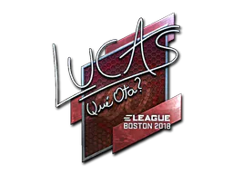 Sticker LUCAS1 (Foil) | Boston 2018 - Preço e onde comprar no CS2