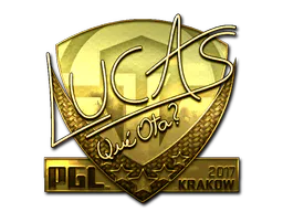 Sticker LUCAS1 (Gold) | Krakow 2017 - Preço e onde comprar no CS2