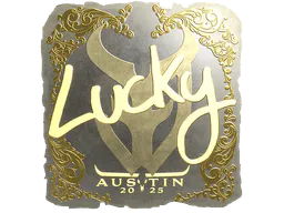 Sticker Lucky (Gold) | Austin 2025 - Preço e onde comprar no CS2