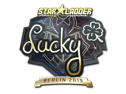 Sticker Lucky (Gold) | Berlin 2019 - Preço e onde comprar no CS2
