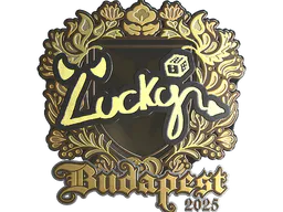 Sticker Lucky (Gold) | Budapest 2025 - Preço e onde comprar no CS2