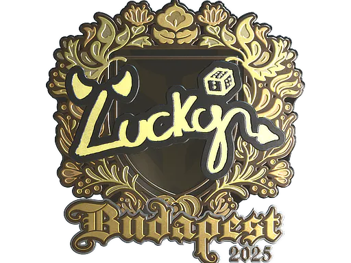 Sticker Lucky (Gold) | Budapest 2025 - Preço e onde comprar no CS2