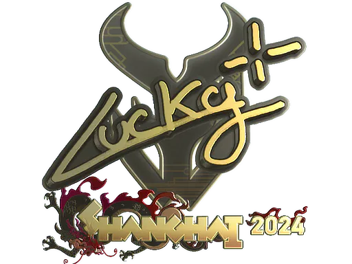 Sticker Lucky (Gold) | Shanghai 2024 - Preço e onde comprar no CS2